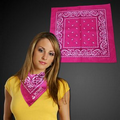 Pink 22" Cotton Bandana